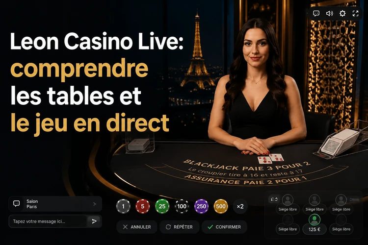 Leon Casino Live: comprendre les tables et le jeu en direct