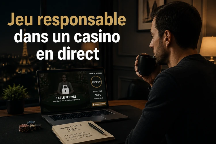 Jeu responsable dans un casino en direct