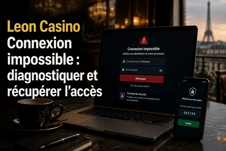 Leon Casino Connexion impossible: diagnostiquer et récupérer l’accès