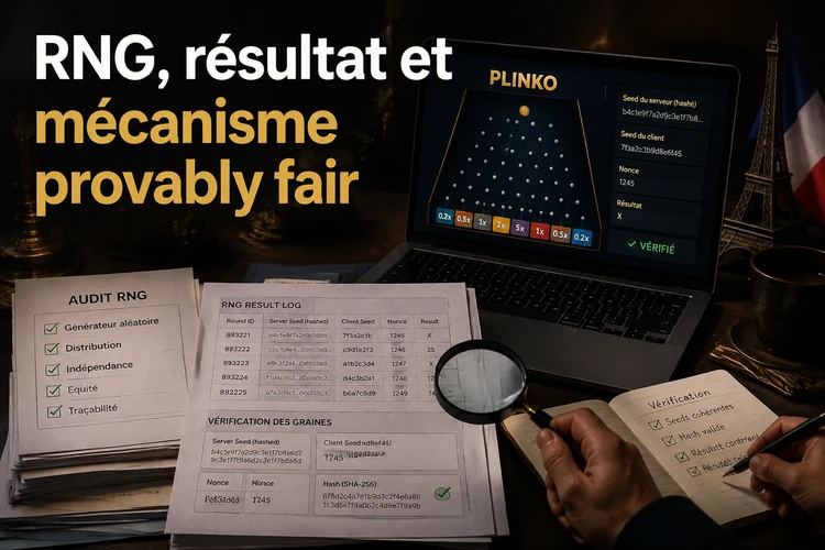 RNG, résultat et mécanisme provably fair